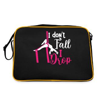 Luftsieger. Luftseide - Retro Tasche - Schwarz/Gold - Hinten