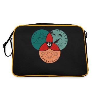42 Univers de vie Tout - Sac Retro - noir/or - Dos