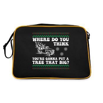Où pensez-vous que vous allez mettre un arbre qui - Sac Retro - noir/or - Dos