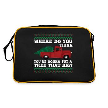 Où pensez-vous que vous allez mettre un arbre qui - Sac Retro - noir/or - Dos