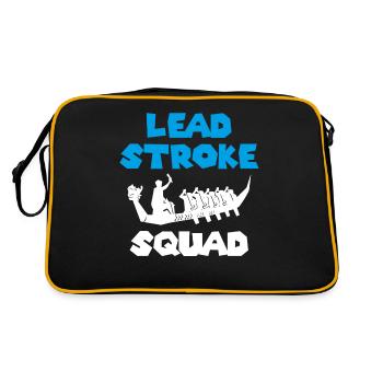 Course de bateaux-dragons, bateaux-dragons, frappe de plomb - Sac Retro - noir/or - Dos