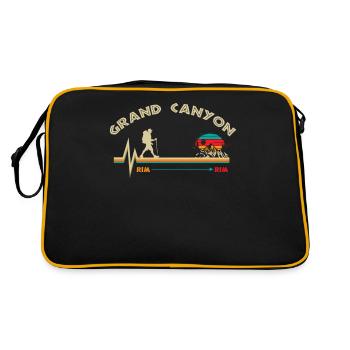 Grand Canyon, Rim An Rim Canyon, - Sac Retro - noir/or - Dos
