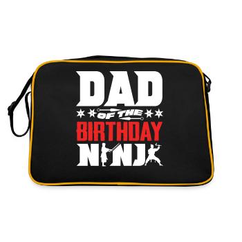 Anniversaire du Ninja, Ninja, - Sac Retro - noir/or - Dos