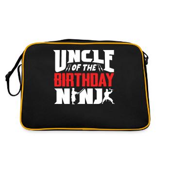 Anniversaire du Ninja, Ninja, - Sac Retro - noir/or - Dos
