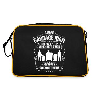 Spécialiste du recyclage et de la gestion des déchets - Sac Retro - noir/or - Dos
