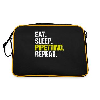 Biochemiker Biochemie Biochemistry Biochemist - Retro Bag - black/gold - Back
