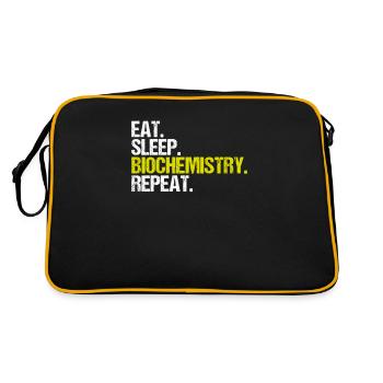 Biochemiker Biochemie Biochemistry Biochemist - Retro Bag - black/gold - Back