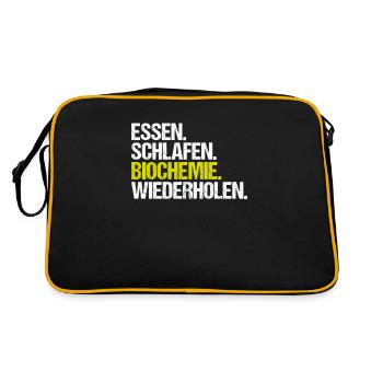 Biochemiker Biochemie Biochemistry Biochemist - Retro Bag - black/gold - Back