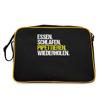 Biochemiker Biochemie Biochemistry Biochemist - Retro Bag - black/gold - Back