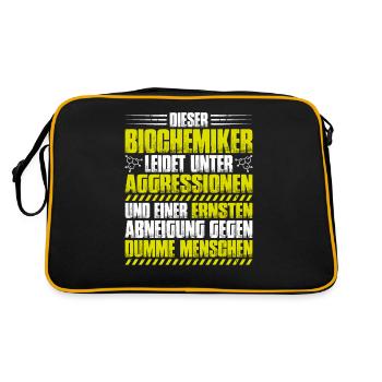 Biochemiker Biochimie Biochimie Biochimiste - Sac Retro - noir/or - Dos