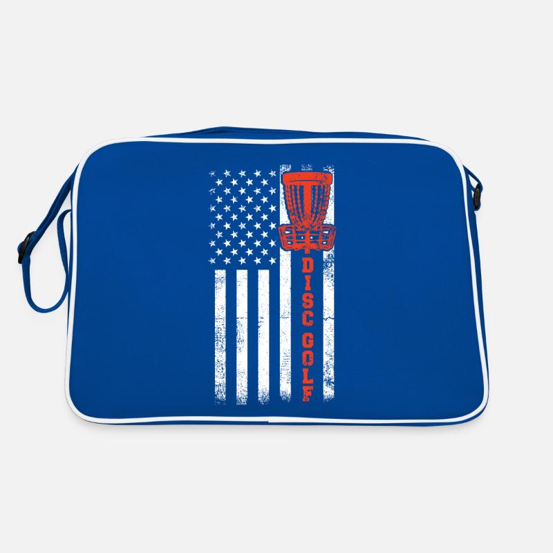 Discgolf, Discgolf US -Flagge Retro Tasche