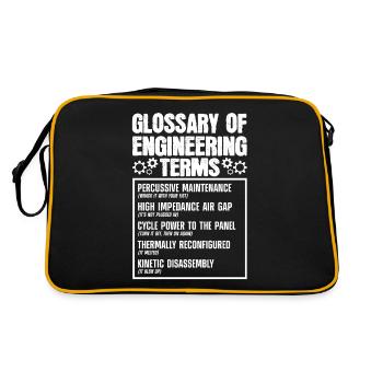 Glossary of technical terms - Retro Bag - black/gold - Back