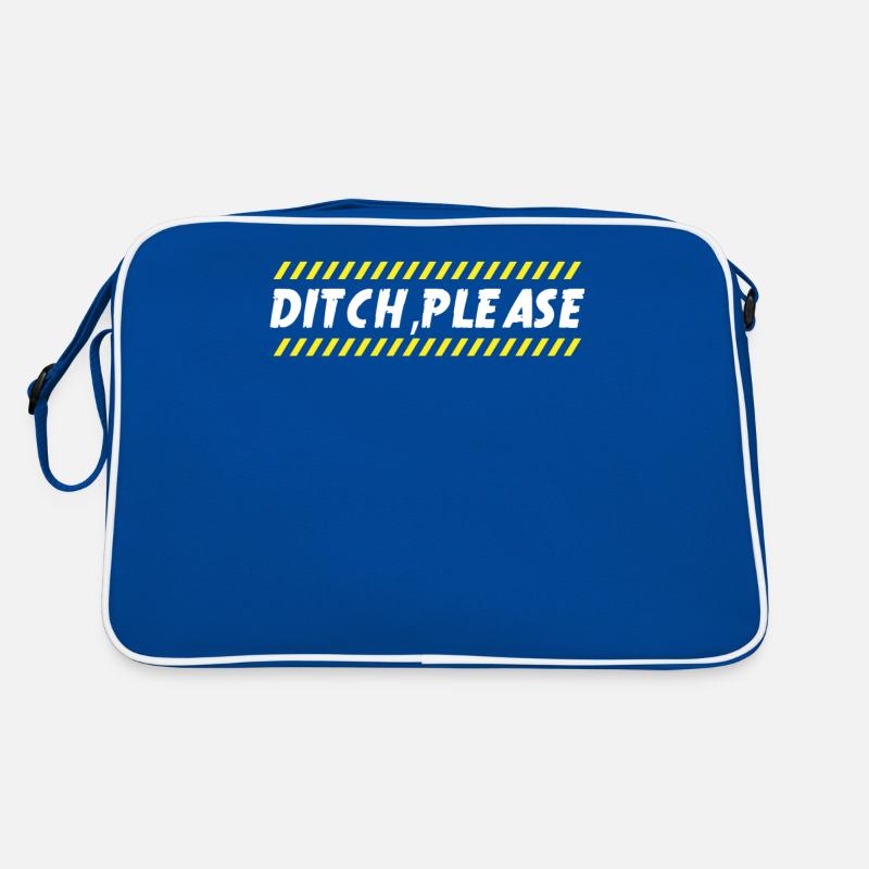 Excavator driver, dig things out Retro Bag