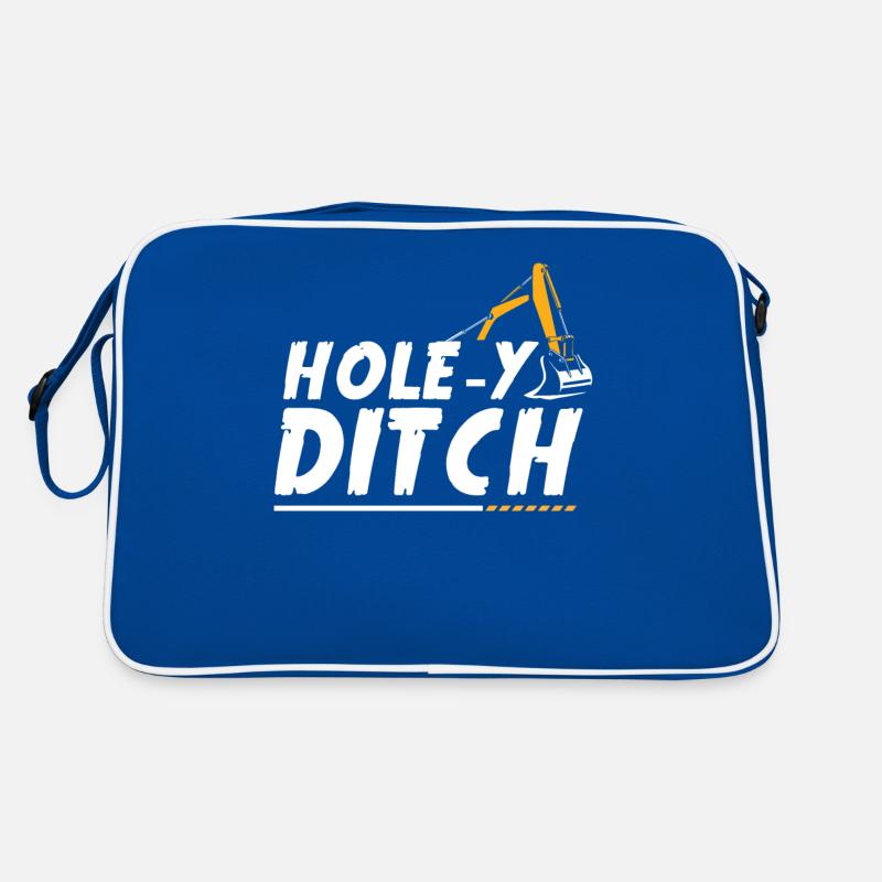 Excavator driver, dig things out Retro Bag