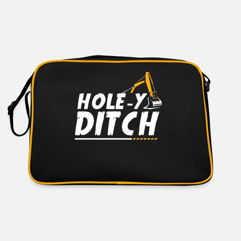 Baggerfahrer, Grabe Sachen Aus Retro Tasche