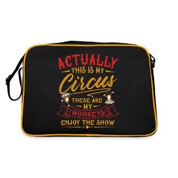 My circus, my monkeys - Retro Bag - black/gold - Back