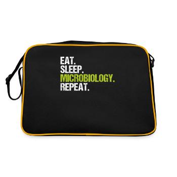 Microbiology Microbiologist Biology Biologist - Retro Bag - black/gold - Back