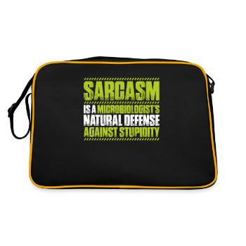 Microbiology Microbiologist Biology Biologist - Retro Bag - black/gold - Back