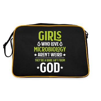 Microbiology Microbiologist Biology Biologist - Retro Bag - black/gold - Back