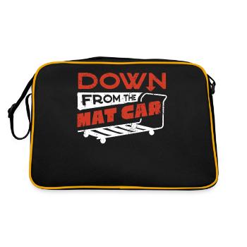 Get off the mat car, fitness trainer - Retro Bag - black/gold - Back