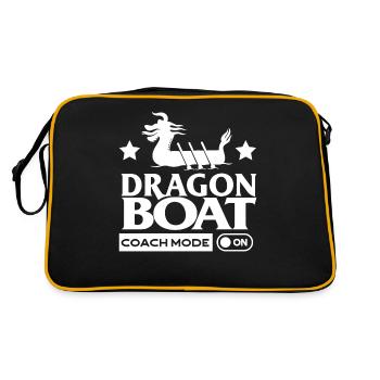 Mode Dragon Boat Coach activé - Sac Retro - noir/or - Dos