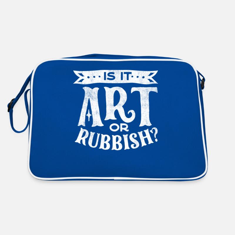 Is it art or garbage, funny art quote Retro Bag
