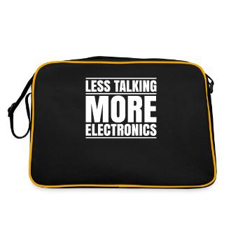 Electronics Electrician Electrician Lineman - Retro Bag - black/gold - Back