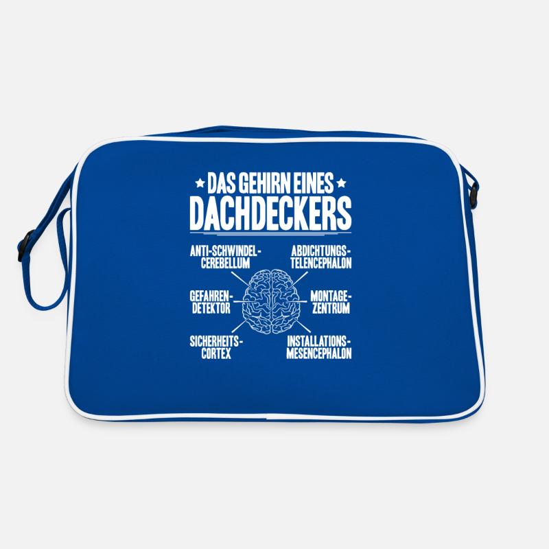 Dachdecker Dachdeckerei Dachdecken Roofer Roofing Retro Tasche