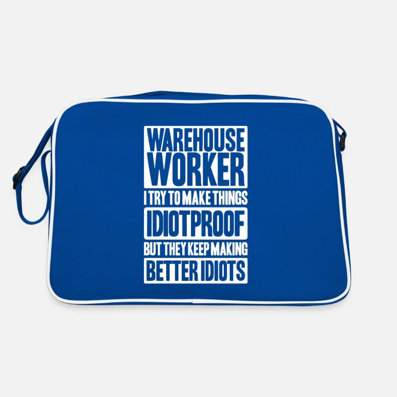 Warehouse Logistics Specialist Warehouse Worker Warehouse Retro Bag