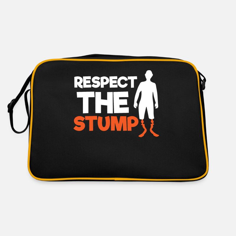 Leg prosthesis, prosthesis, amputee, amputation Retro Bag