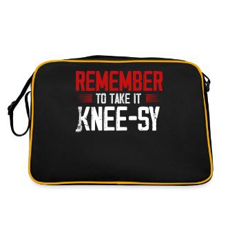 Leg prosthesis, prosthesis, amputee, amputation - Retro Bag - black/gold - Back