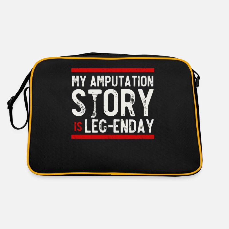 Leg prosthesis, prosthesis, amputee, amputation Retro Bag