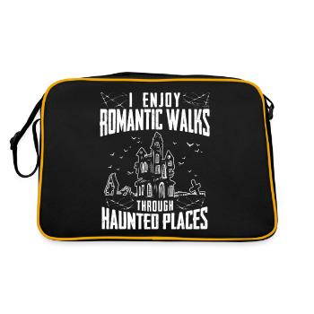 Ghost Hunter, EMF meter, thermal camera - Retro Bag - black/gold - Back