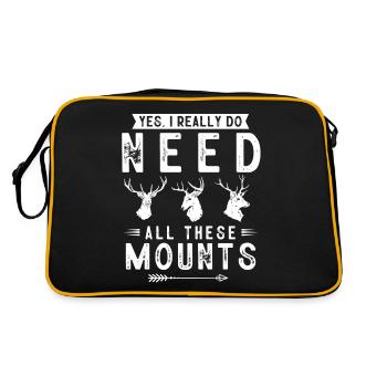 Taxidermy, Taxidermist, Animal Conservation - Retro Bag - black/gold - Back