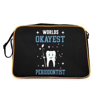 Dentiste, parodontiste - Sac Retro - noir/or - Dos