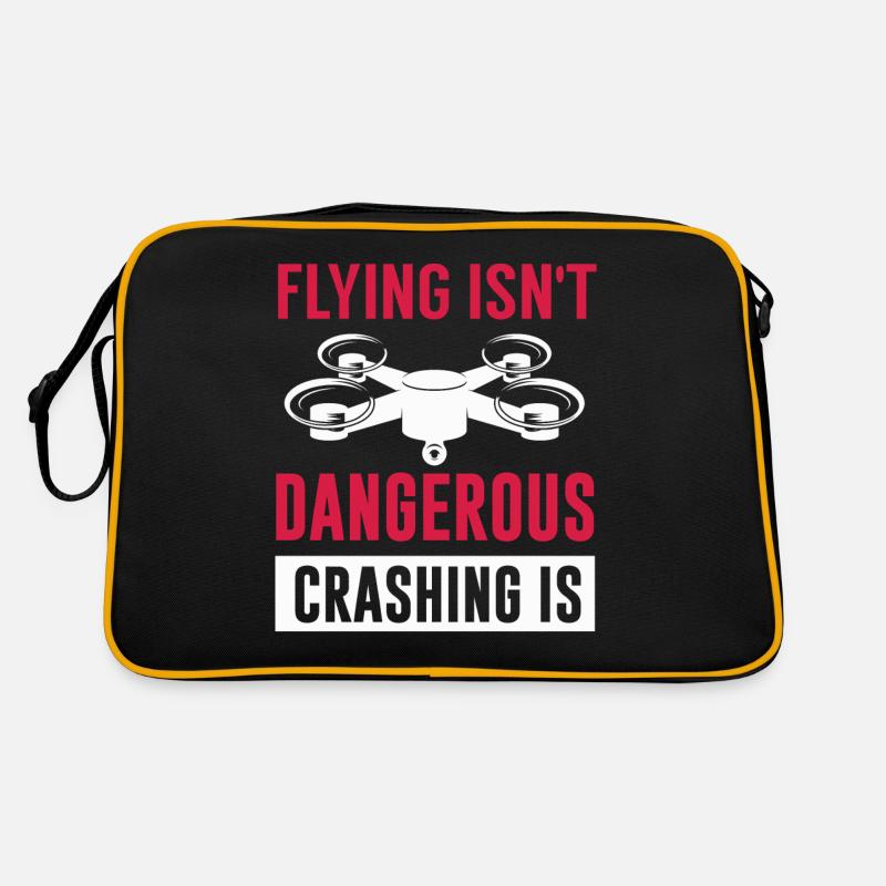 Pilote de drone, drone aérien, multicoptère, Sac Retro