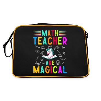 Professeur de mathématiques Licorne - Sac Retro - noir/or - Dos