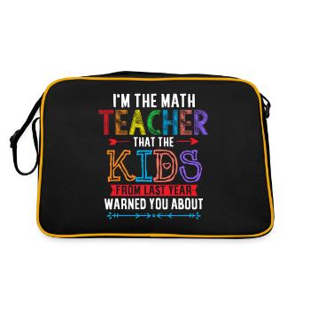 Professeur de mathématiques Licorne - Sac Retro - noir/or - Dos