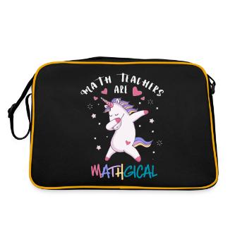 Professeur de mathématiques Licorne - Sac Retro - noir/or - Dos