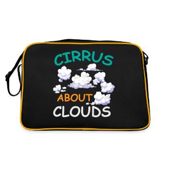Meteorologist, meteorologist, weather forecast - Retro Bag - black/gold - Back