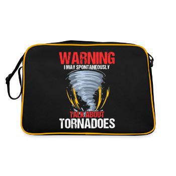 Meteorologist, meteorologist, weather forecast - Retro Bag - black/gold - Back