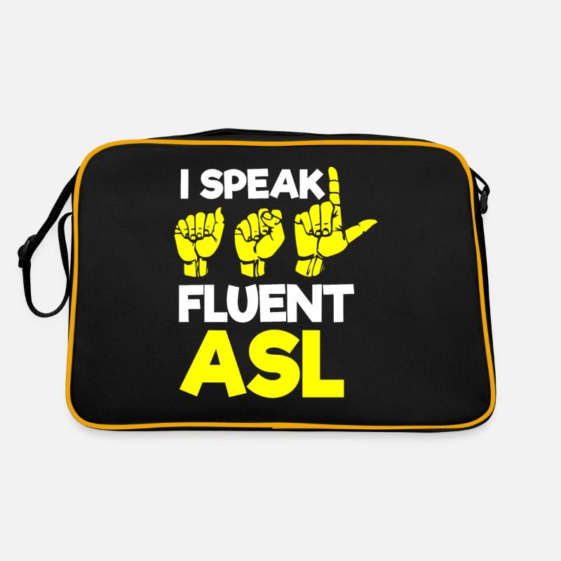 Deaf pride, hearing, disabled, deafness Retro Bag