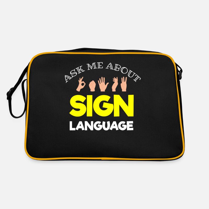Deaf pride, hearing, disabled, deafness Retro Bag