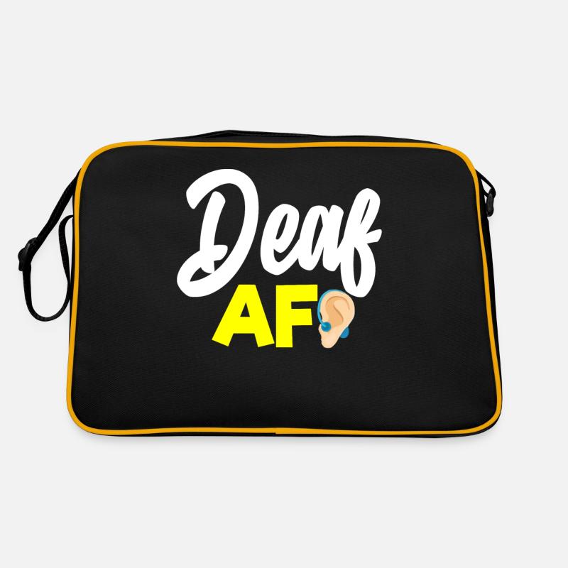 Deaf pride, hearing, disabled, deafness Retro Bag