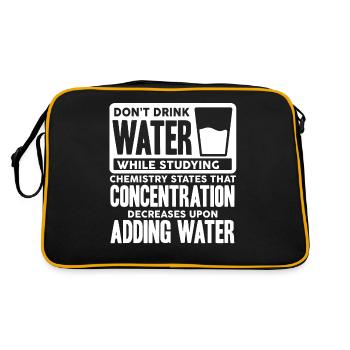 Microbiology, Chemistry Teacher, Microbiologist - Retro Bag - black/gold - Back