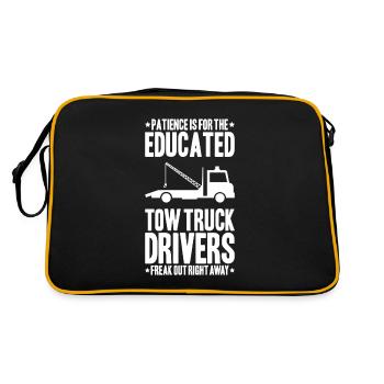 Tow Truck Service Tow Truck Driver - Retro Bag - black/gold - Back
