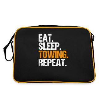Tow Truck Service Tow Truck Driver - Retro Bag - black/gold - Back