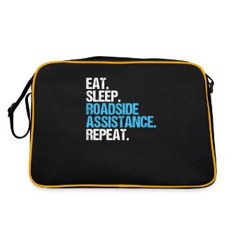 Tow Truck Service Tow Truck Driver - Retro Bag - black/gold - Back