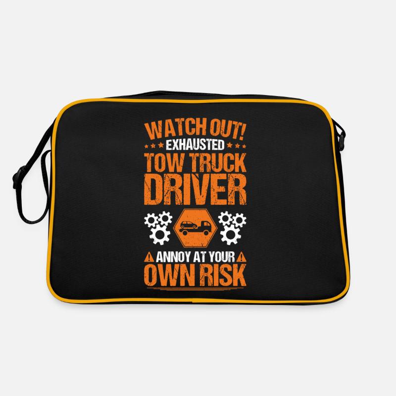 Abschlepper Abschleppdienst Tow Truck Driver Retro Tasche