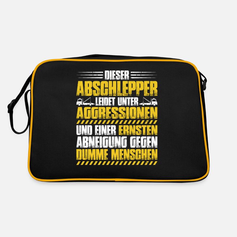 Abschlepper Abschleppdienst Tow Truck Driver Retro Tasche
